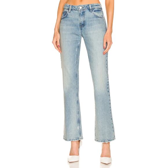Frame Jeans Womens Size 31 Blue The Low Boot Bootcut Low Rise Denim High Rise - Picture 1 of 15
